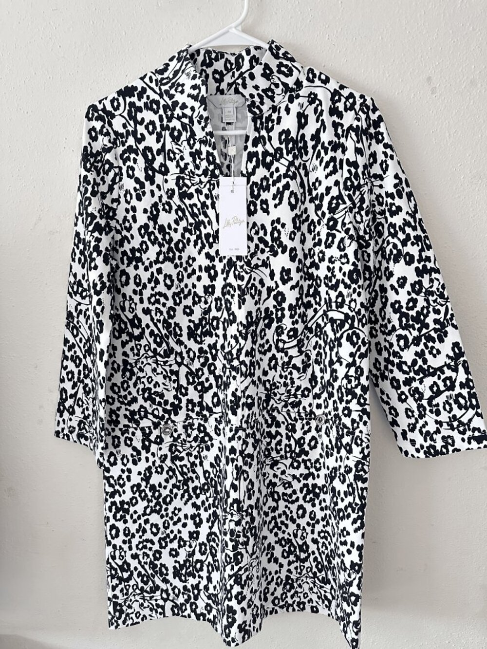 Lilly Pulitzer, Womens, Rosie Dress, Coconut Lets Pawty, Medium NWT